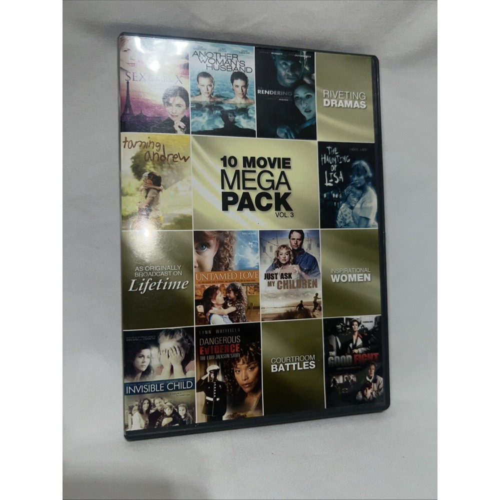 10 Movie Mega Pack Vol 3 Lifetime Original Drama Collection DVD Echo Bridge [VG]